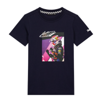 MV Kids - T-shirt Fotoprint - Navy - 122-128 - Max Verstappen