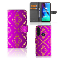 Wallet Case Motorola Moto G Pro Barok Roze - thumbnail