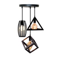 Homestyle Pro MK016-B Industriële Hanglampen Zwart/Metaal