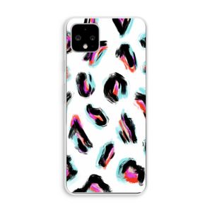 Cheetah color: Pixel 4 XL Transparant Hoesje