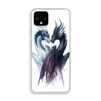 Yin Yang Dragons: Pixel 4 Transparant Hoesje