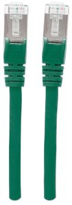 Intellinet 350624 RJ45 Netwerkkabel, patchkabel CAT 6A S/FTP 2.00 m Groen Folie afscherming, Afscherming gevlochten, Halogeenvrij 1 stuk(s)