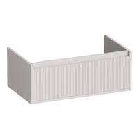 Brauer Hope Wavy - Onderkast - 80 cm - met 1 Softclose Lade Greeploos en 1 Sifon Uitsparing - Mat Zand