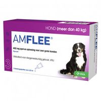 Amflee Spot-On 402 mg hond XL 40+ kg 3 x 3 pipetten - thumbnail