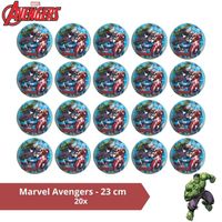 Bal - Voordeelverpakking - Marvel Avengers - 23 cm - 20 stuks - thumbnail