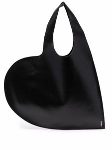 Coperni sac cabas en cuir à design de cœur - Noir