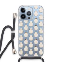 Uilen: iPhone 13 Pro Transparant Hoesje met koord