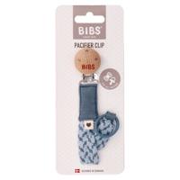 Bibs Fopspeenketting Braided Petrol&baby Blue