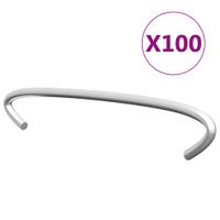 VidaXL Gabionhaken 100 st 10 cm gegalvaniseerd staal - thumbnail