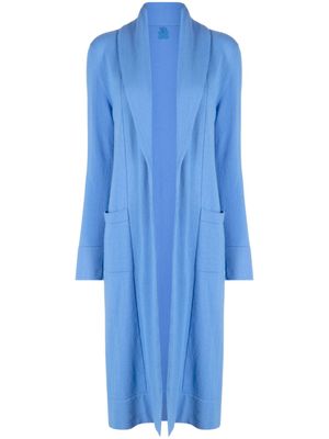 Teddy Cashmere cardigan en cachemire Venzia à design ouvert - Bleu