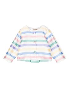 Hucklebones London veste rayée à détail de nœud - Multicolore