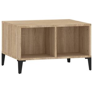 The Living Store Salontafel Sonoma Eiken - Industriële Stijl - 60 x 50 x 36.5 cm