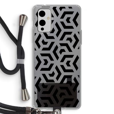 Crazy pattern: OnePlus 9 Transparant Hoesje met koord