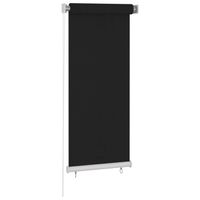 vidaXL Rolgordijn voor buiten 60x140 cm zwart