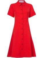 Proenza Schouler White Label robe-chemise à manches courtes - Rouge