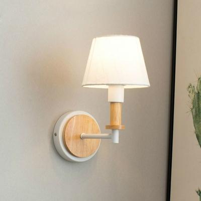 E27 LED Bedside gangpad creatieve persoonlijkheid houten wand lamp stroombron: met LED warm licht 5W (wit)