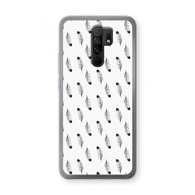 Pluimen: Xiaomi Redmi 9 Transparant Hoesje