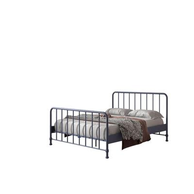 Leen Bakker - Vipack Bed Bronxx - Denim - 160x200 Cm - Metaal - Blauw - 208x166.5x110 Cm