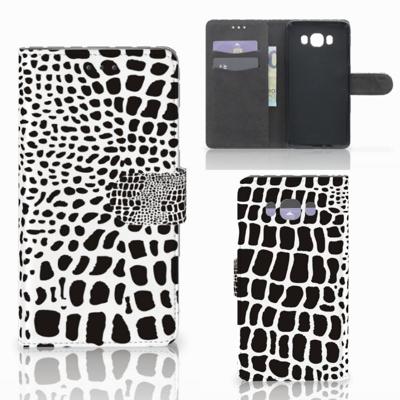 Samsung Galaxy J7 2016 | Telefoonhoesje | Met pasjeshouder | Slangenprint