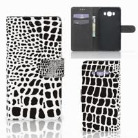 Samsung Galaxy J7 2016 | Telefoonhoesje | Met pasjeshouder | Slangenprint
