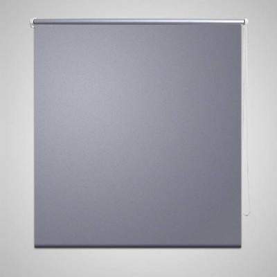 VidaXL Rolgordijn verduisterend 160 x 230 cm grijs