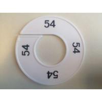 Maatring 9cm wit/zwart 54