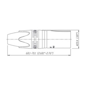 Neutrik NC3FX XLR-connector Bus, recht Aantal polen: 3 Zilver 1 stuk(s)