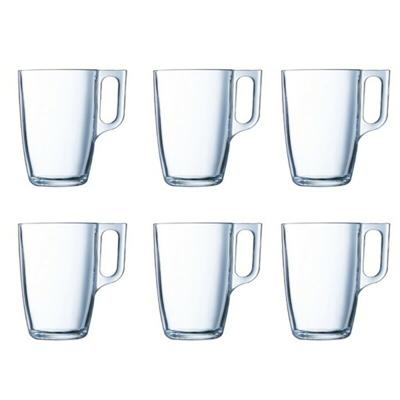Mokkenset Luminarc Nuevo Transparant Glas 320 ml (6 Onderdelen)