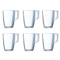 Mokkenset Luminarc Nuevo Transparant Glas 320 ml (6 Onderdelen)