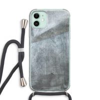 Grey Stone: iPhone 11 Transparant Hoesje met koord