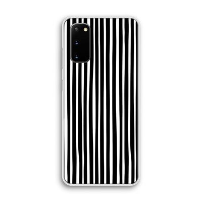 Stripes: Samsung Galaxy S20 Transparant Hoesje