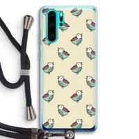 Vogeltjes: Huawei P30 Pro Transparant Hoesje met koord