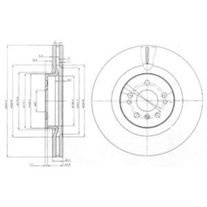 Delphi Diesel Remschijf BG9013