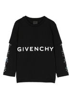 Givenchy Kids t-shirt à logo imprimé - Noir