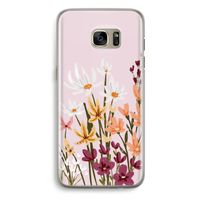 Painted wildflowers: Samsung Galaxy S7 Edge Transparant Hoesje