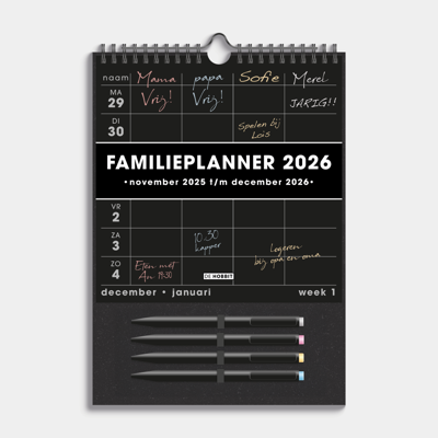 Familieplanner 2026 incl. Markers