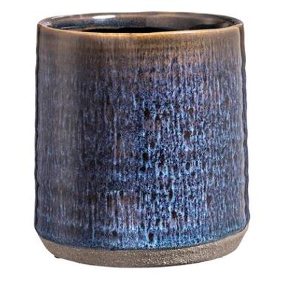 Bloempot Stan - blauw - 13xØ12,5 cm