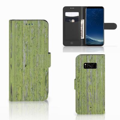Samsung Galaxy S8 | Book Style Case | Green Wood