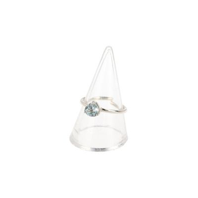 Ring Blauwe Topaas Zilver (8 mm)