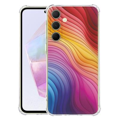 Samsung Galaxy A56 Hoesje - Regenboog TPU Antishock Samsung Galaxy A56 Hoesje - Regenboog TPU Antishock