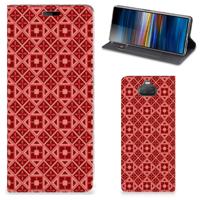 Sony Xperia 10 | Hoesje met Magneet | Batik Rood