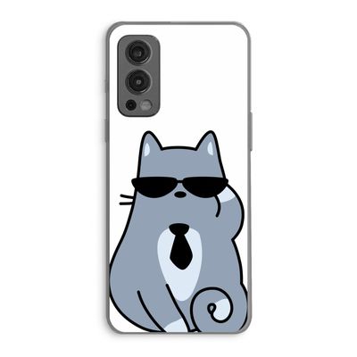 Cool cat: OnePlus Nord 2 5G Transparant Hoesje