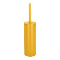 Spirella Luxe Toiletborstel in houder Cannes - saffraan geel - metaal - 40 x 9 cm - met binnenbak   -