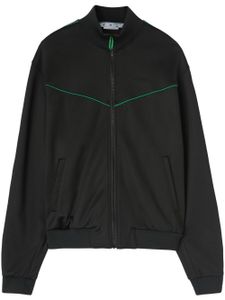 Off-White veste zippée à logo brodé - Noir