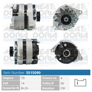 Meat Doria Alternator/Dynamo 5515090