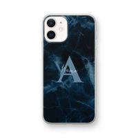 Midnight Marble: iPhone 12 mini Transparant Hoesje