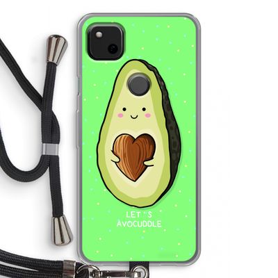 Avocuddle: Pixel 4a Transparant Hoesje met koord