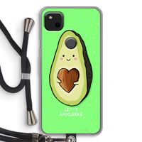 Avocuddle: Pixel 4a Transparant Hoesje met koord