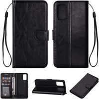 Samsung Galaxy S21 Ultra hoesje - Bookcase - Pasjeshouder - Portemonnee - Koord - Kunstleer - Zwart