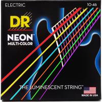 DR Strings NMCE-10 Hi-Def Neon Multi-Color Medium 10-46 elektrische gitaarsnaren